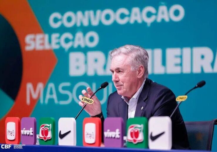 Ancelotti convoca Seleção com cinco estreantes e deixa jogadores de Flamengo e Palmeiras de fora