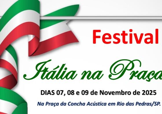 Festival Itália na Praça leva cultura e sabor a Rio das Pedras