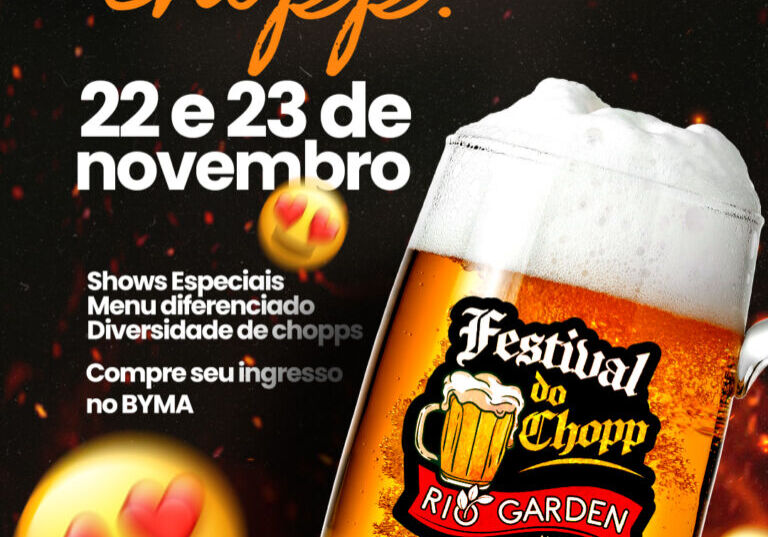 Festival do Chopp promete agitar o Rio Garden Mall nos dias 22 e 23 Festival do Chopp promete agitar o Rio Garden Mall nos dias 22 e 23