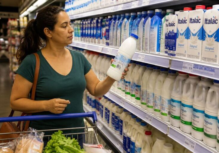 Leite dispara 15 e puxa alta da cesta básica em Piracicaba, aponta USP