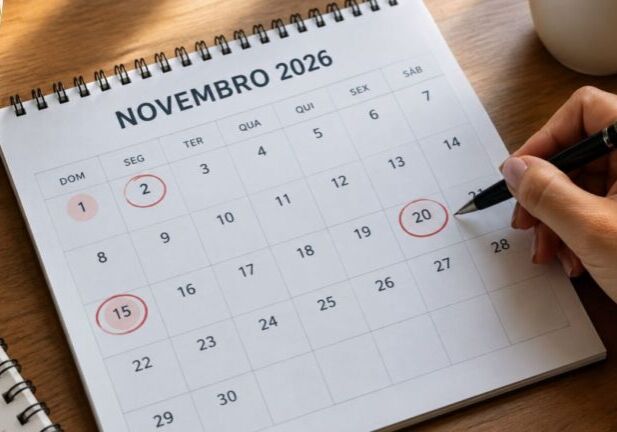 Novembro terá três feriados nacionais Novembro terá três feriados nacionais