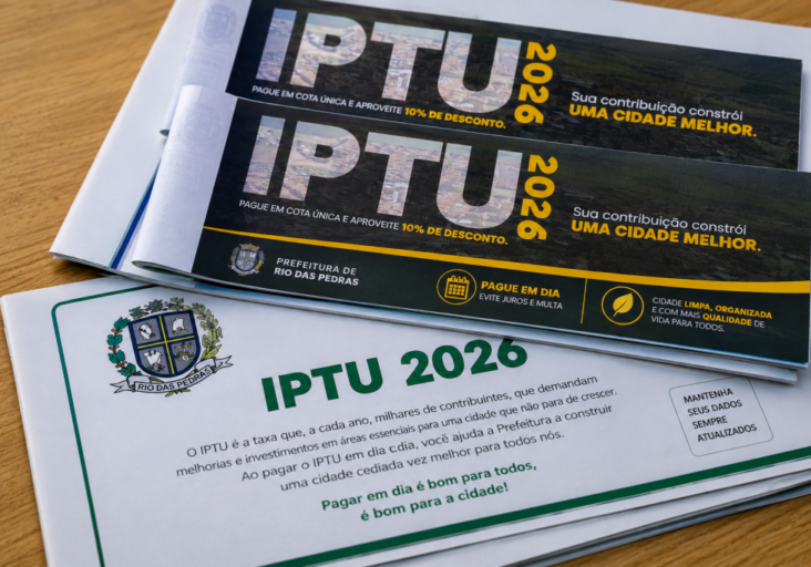 Prefeitura prorroga para dia 20 o vencimento do IPTU e taxas após problema no QR Code dos carnês Prefeitura prorroga para dia 20 o vencimento do IPTU e taxas após problema no QR Code dos carnês