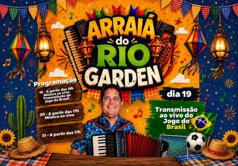 Rio Garden promove três dias de festa junina com música ao vivo01 Rio Garden promove três dias de festa junina com música ao vivo01
