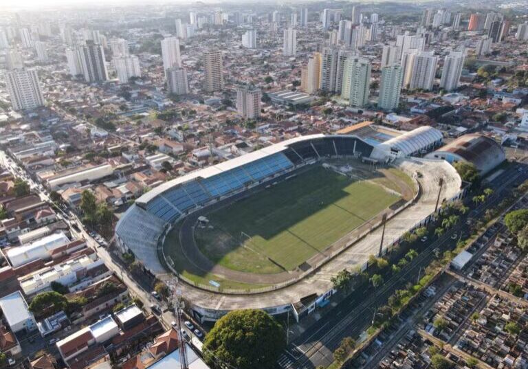 Estádio Barão da Serra Negra, casa do XV — Foto: Mariana Kasten/ XV de Piracicaba